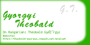 gyorgyi theobald business card